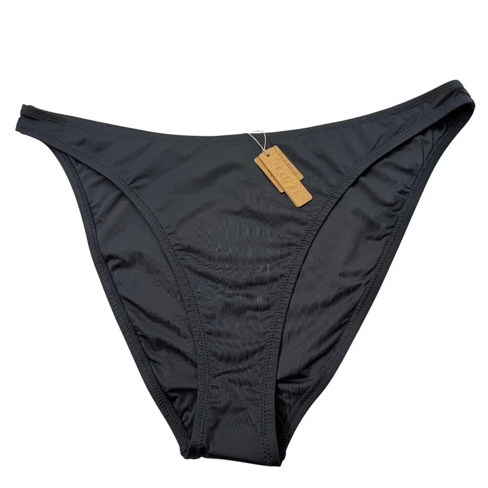 SKIMS Swim Cheeky Tanga‎ Bottom Gunmetal 3X